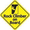 Rock Climber on Board Magnet