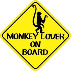 Monkey Lover on Board Magnet