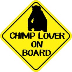 Chimp Lover On Board Magnet