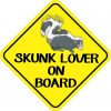 Skunk Lover On Board Magnet