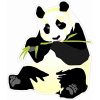 Left-Facing Panda Sticker