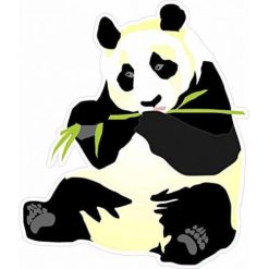 Left-Facing Panda Sticker