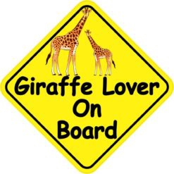 Giraffe Lover On Board Magnet