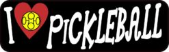 I Love Pickleball Bumper Sticker