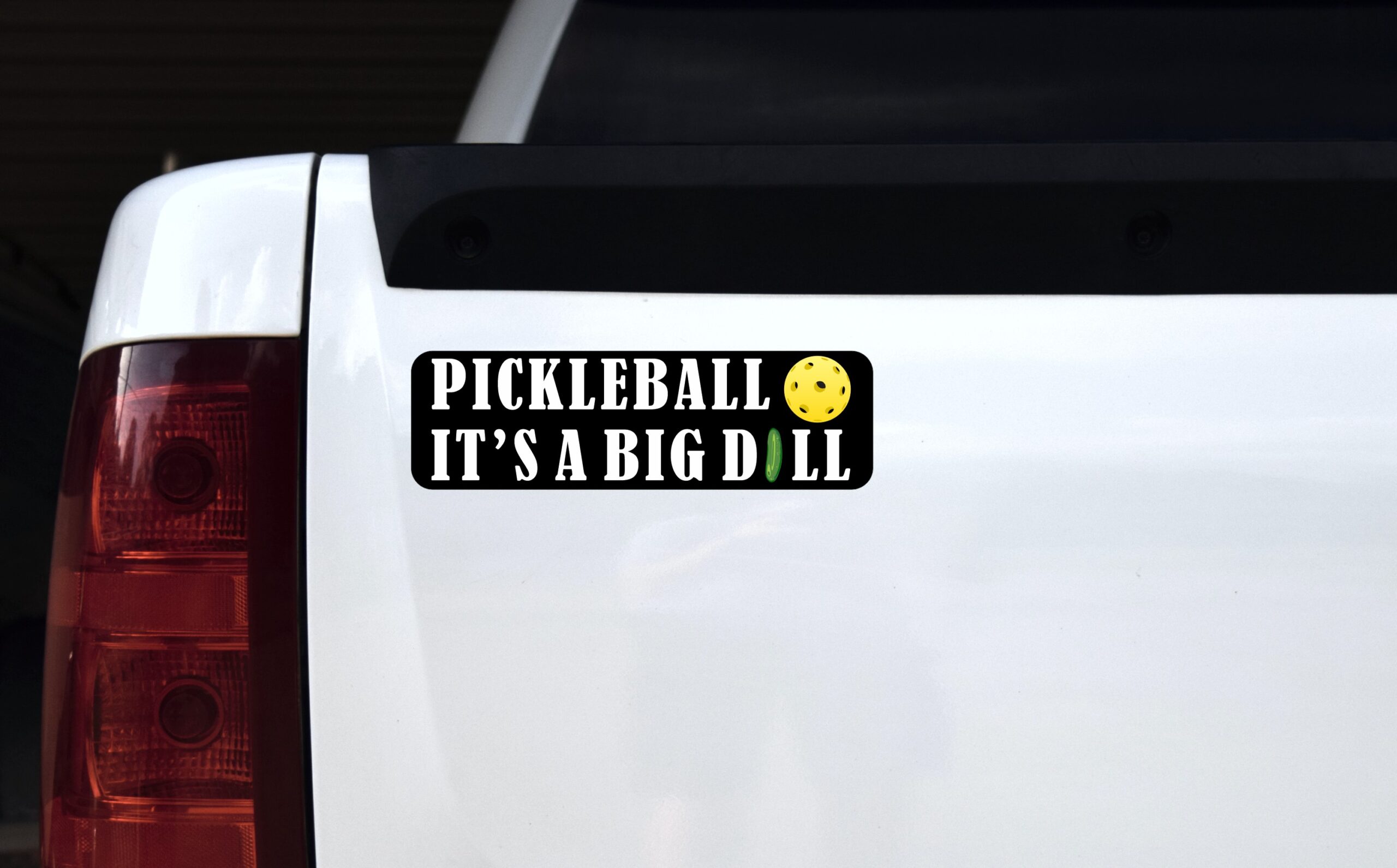 10in x 3in Pickleball It's a Big Dill Magnet