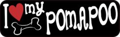 I Love My Pomapoo Bumper Sticker