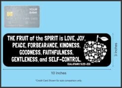 10in x 3in Galatians 5:22-23 Bumper Sticker