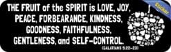 10in x 3in Galatians 5:22-23 Bumper Sticker