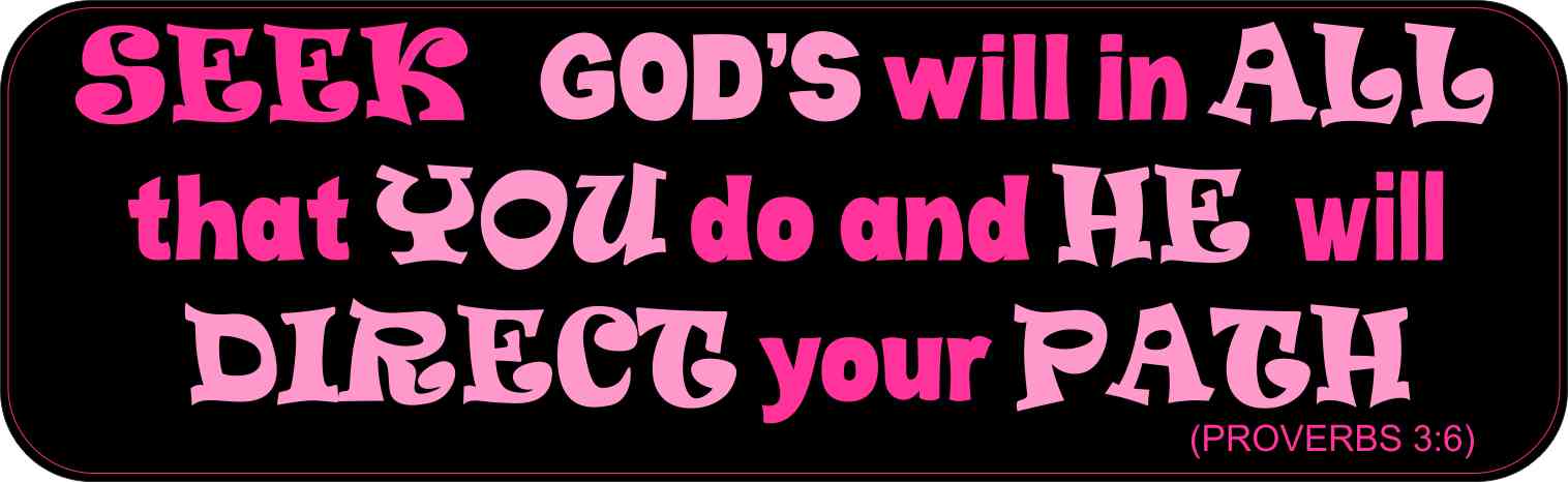 Proverbs 3:6 Magnet