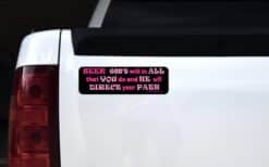 10in x 3in Proverbs 3:6 Bumper Sticker