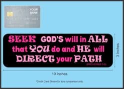 10in x 3in Proverbs 3:6 Magnet