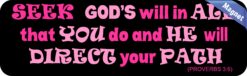 10in x 3in Proverbs 3:6 Magnet