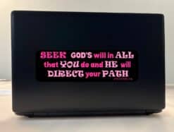 10in x 3in Proverbs 3:6 Bumper Sticker