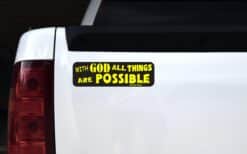 10in x 3in Matthew 19:26 Magnet