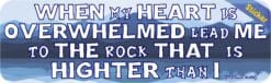 10in x 3in Psalm 61:2 Bumper Sticker