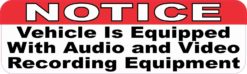 Notice Audio and Video Recording Magnet