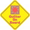Quilter On Board Sticker