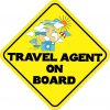 Travel Agent On Board Sticker