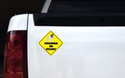 Alternative view of 6in x 6in Groomer On Board Magnet