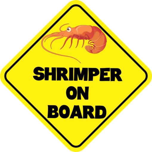 Shrimper On Board Magnet