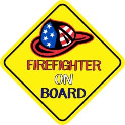 Firefighter On Board Magnet