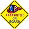 Firefighter On Board Sticker