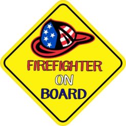 Firefighter On Board Sticker