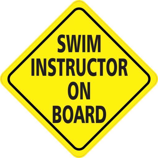 Swim Instructor On Board Magnet
