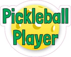 Pickleball Player Sticker