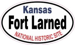 Oval Fort Larned National Historic Site Sticker