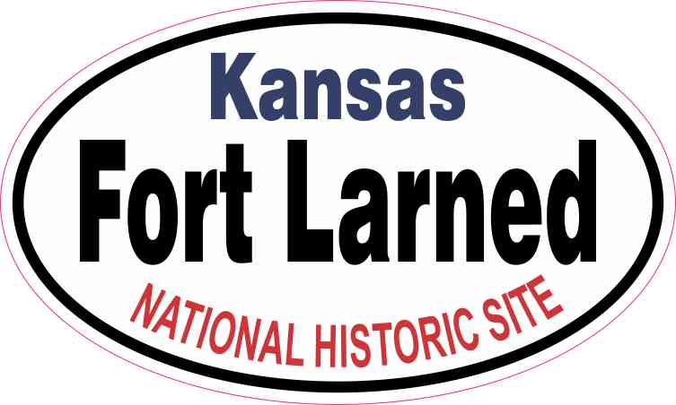 Oval Fort Larned National Historic Site Sticker