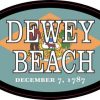 Oval Delaware Flag Dewey Beach Sticker