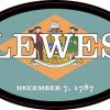 Oval Delaware Flag Lewes Sticker