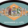 Oval Delaware Flag New Castle Sticker