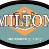 Oval Delaware Flag Milton Sticker