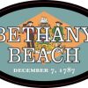 Oval Delaware Flag Bethany Beach Sticker