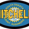 Oval South Dakota Flag Mitchell Sticker