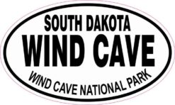 Oval Wind Cave National Park Sticker