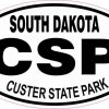 Oval Custer State Park Sticker
