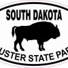 Buffalo Oval Custer State Park Sticker
