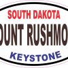 Oval Mount Rushmore Sticker