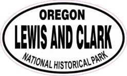 Oval Lewis and Clark National Historic Park Sticker
