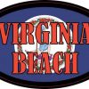 Flag Oval Virginia Beach Sticker
