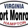 Oval Fort Monroe Sticker