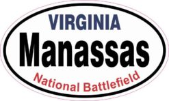 Oval Manassas National Battlefield Sticker