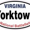 Oval Yorktown National Battlefield Sticker