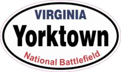 Oval Yorktown National Battlefield Sticker