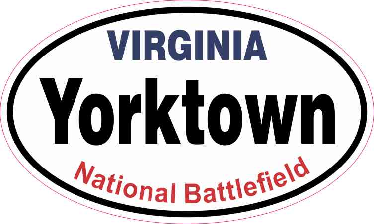 Oval Yorktown National Battlefield Sticker
