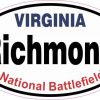 Oval Richmond National Battlefield Sticker