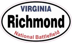 Oval Richmond National Battlefield Sticker